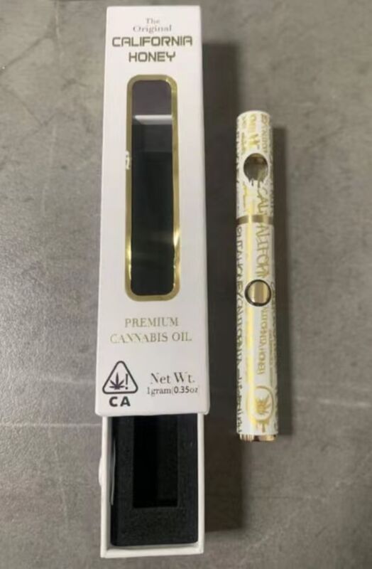 1.0ml Oil Tank 400mAh Battery California Honey Vape Empty Disposable Vape Pen with Preheating Three Way Switch