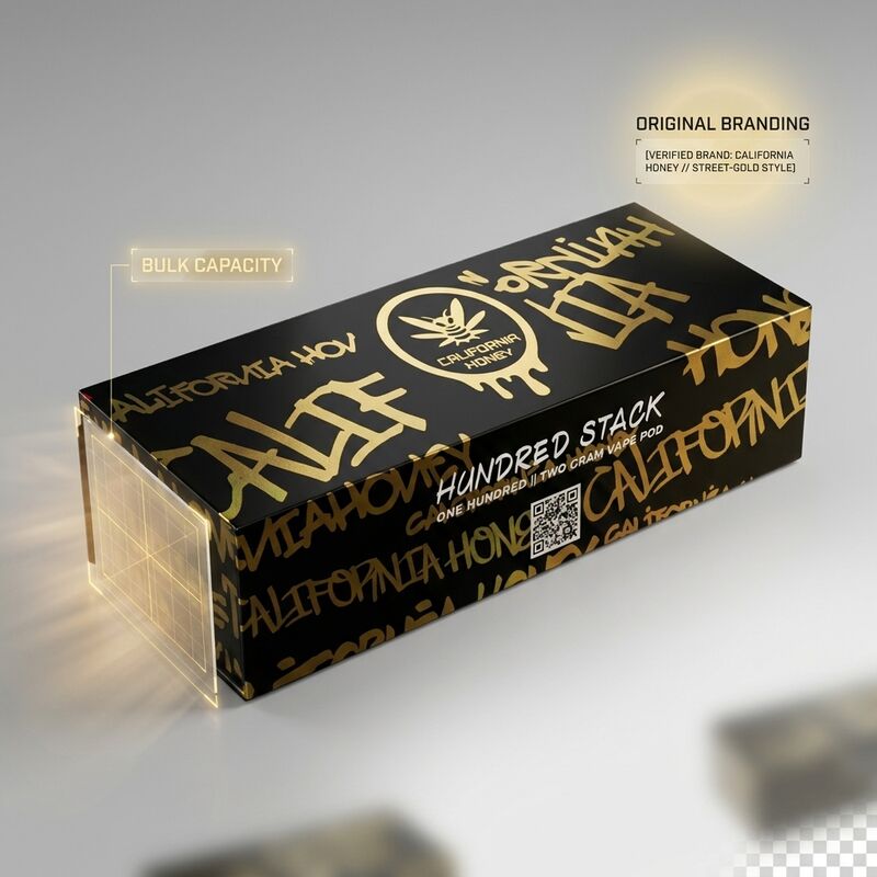 Full Color Screen 2 Gram Disposable Vape Device California Honey Visible Oil Tank