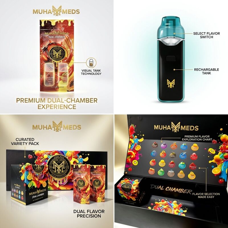 Twin Tank 1ml+1ml Disposable Vape Device with Postless Design for Dual Flavor Disposable Vape