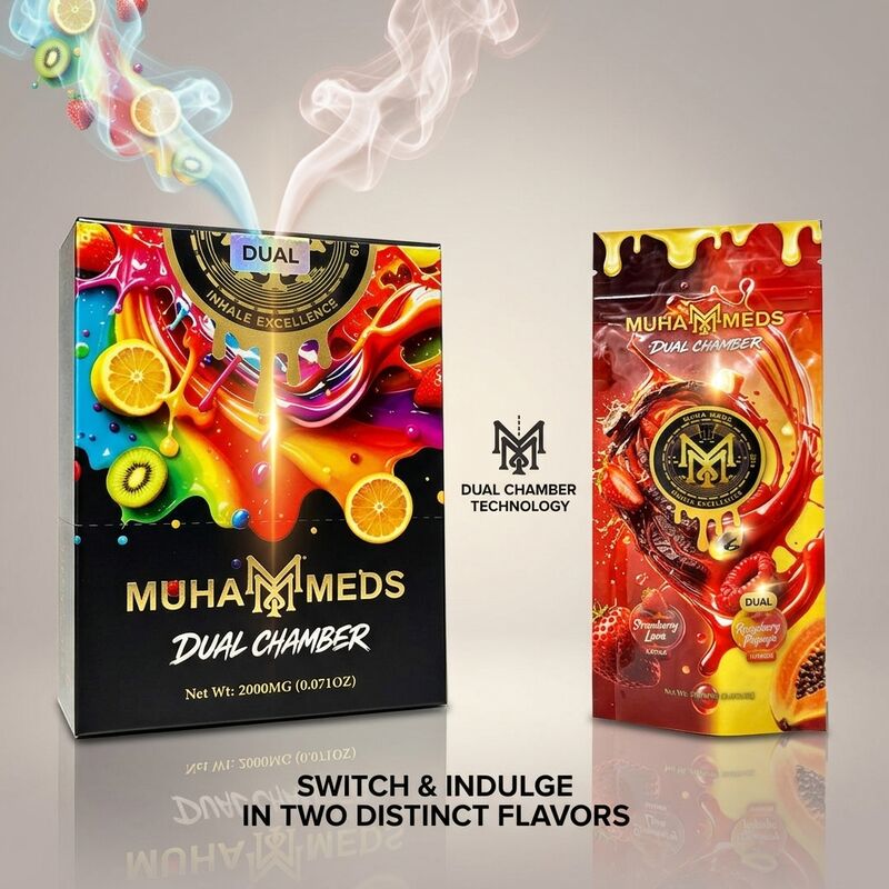 Twin Tank 1ml+1ml Disposable Vape Device with Postless Design for Dual Flavor Disposable Vape