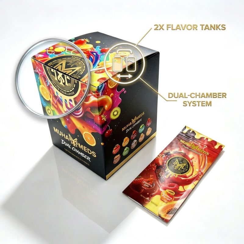 Dual Reservoir Disposable Vape Device 1.0 ml + 1.0 ml 300 mAh Electronic Vape Device