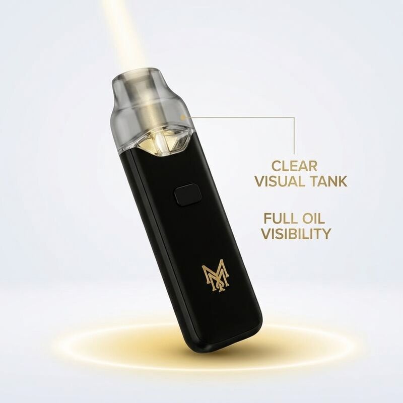 2 Gram Coffee Flavored Disposable Vape Pen with Double Oil Tank for Dual Chamber Vaping