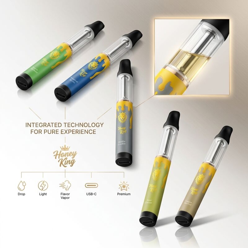2g Ultra-Thin Disposable Vape Pen with Type-C Charging Vape Cartridge