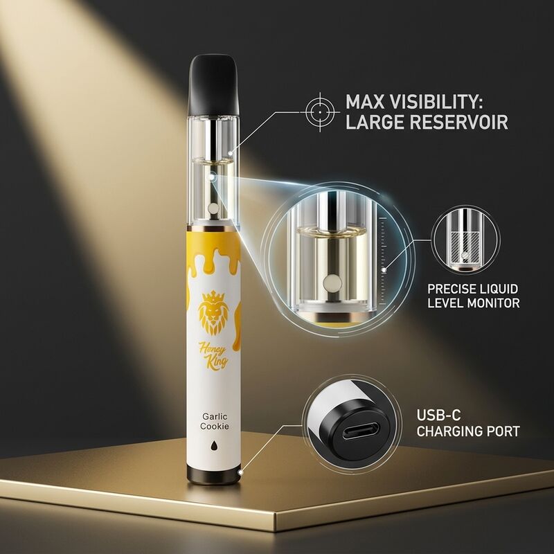 2g Ultra-Thin Disposable Vape Pen with Type-C Charging Vape Cartridge