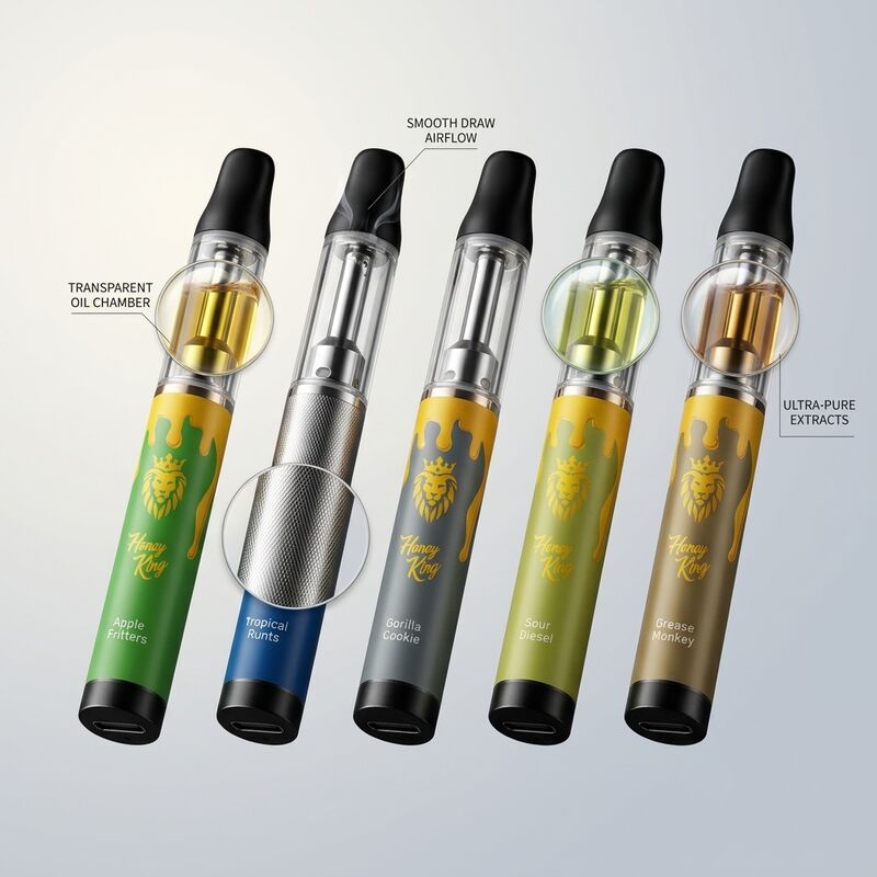 Honey King Vape Disposable Vape 6000 Puffs 15ml E-Liquid 1200mAh Battery USB-C Rechargeable